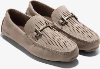 Cole Haan Mens Grand Laser Bit Driver Loafers In Irish Coffee/truffle