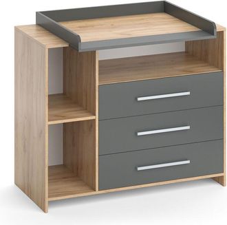 Vicco C&oacute;moda Cambiador Oskar, Roble Dorado, 113 X 100 Cm