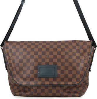 Louis Vuitton Damier Blue Damier Canvas Ebene Shoulder Bag (Pre-Owned)