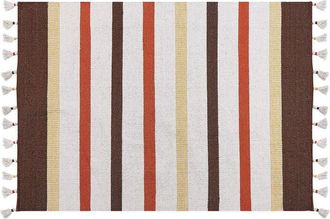 Beliani Rug HISARLI Brown 160 x 230 cm Cotton