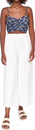Mirth Deia Cotton Top In Lapis Shell