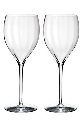 Waterford Elegance Set of 2 Fine Crystal Sauvignon Blanc Glasses in Elegance Optic at Nordstrom