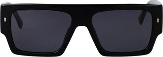 Dsquared2 0165/S Zonnebril - Heren - Zonnebrillen - Zwart - 57 MM - Accessoires