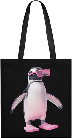 Generic Flip Flop Penguins Womens Tote Casual Shopping Bag Lightweight Shoulder Bags Hobos Handbag for Work Travel Daily 35x40cm