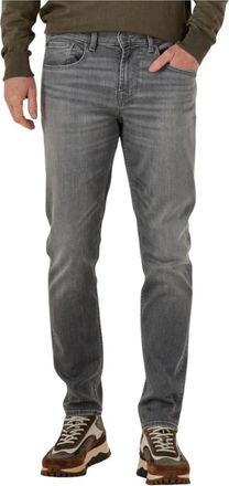 7 For All Mankind Slimmy Tapered Jeans - Heren - Slim Fit Jeans - Grijs - W36 - Katoen - Jeans
