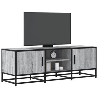 Berkfield Home TV Cabinet Grey Sonoma 120x35x41 cm Engineered Wood & Metal | Size: 120 x 35 x 41 cm