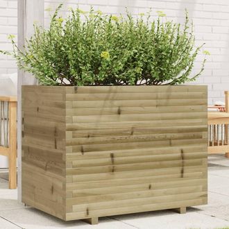 vidaXL Jardinera Madera De Pino Impregnada 90x60x72,5 Cm Vidaxl