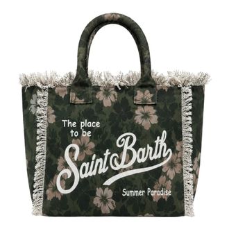 Saint Barth Tote Bags, female, Green, Size: ONE SIZE Vanity Shopper