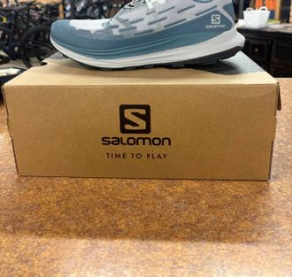 Salomon Mens Ultra Glide Shoes In Bluestone/pearl