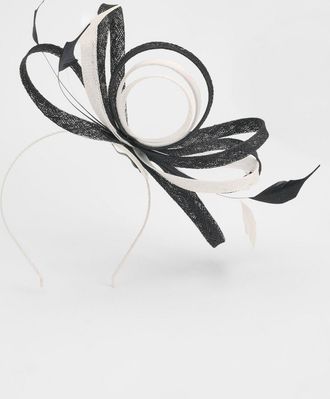 Karen Millen Womens Twist Detail Headband Fascinator - Monochrome Multi - One Size
