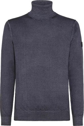 Peuterey Turtleneck Truien - Heren - Coltruien - Blauw - S - Wol - Truien & Vesten