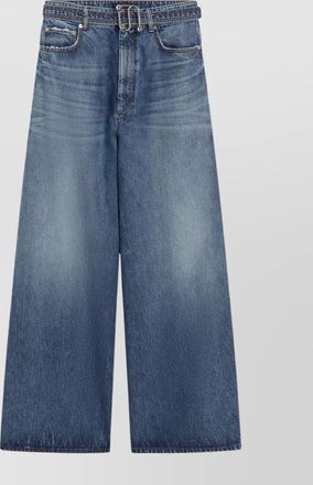 Sportmax oversize jeans with low crotch and wide-leg design