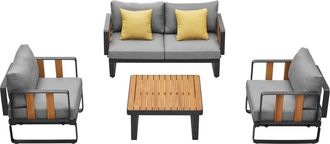 Global Interiors 4-teiliges Design Gartenlounge Set Magic - 4 Sitzplätze