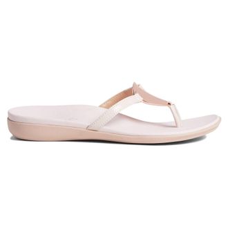Vionic Raysa Patent Leather Womens Toe Post Sandals - Peony - Size:UK 6.5