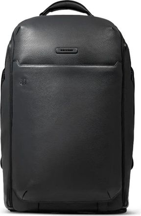 Piquadro Rugzak met logoplakkaat - Zwart