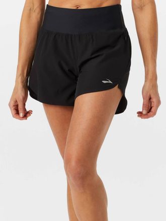 Brooks Womens Chaser 2.0 Short In Black