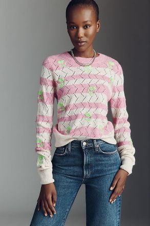 Essentiel Jivine Embroidered Intarsia Sweater