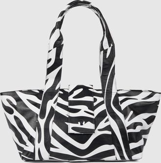 N&uacute;noo Maxi Shopper Savanna Zwarte Streep Tas