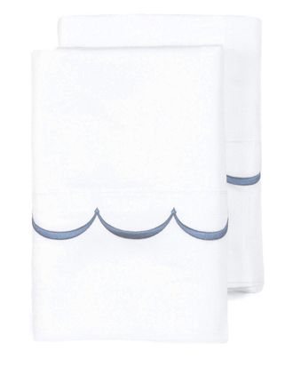 Melange Home Mélange Home 600Tc Sateen Cotton Scallop Embroidered Pillowcases