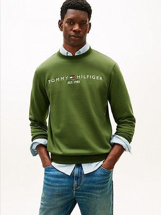 Tommy Hilfiger Logo Embroidery Fleece Sweatshirt