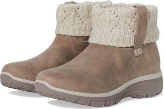 Skechers Womens Easy Going-Cozy Weather 2-Hands Free Slip-ins Ankle Boot, Taupe, 4 UK