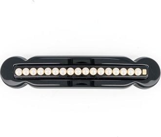 Alexandre de Paris Lineature Pearls Acetate Barette in Black at Nordstrom