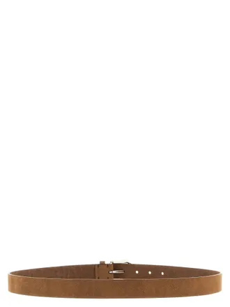Brunello Cucinelli Leather Belt - Camel