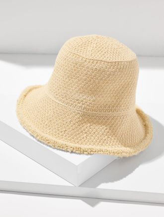 Hat Attack Dan Penny Woven Bucket Hat - Natural - 001 Talbots