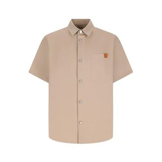 Darkpark Short Sleeve Shirts, male, Beige, Size: XL Karl Short-sleeved Shirt