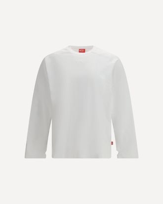 Diesel T-Kristian long-sleeve T-shirt with raglan cut Male XL