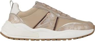 Alexander Smith Blaze Donna in nylon ivoor en poederig goud laminaat - Dames - Sneakers - Beige - 38 EU - Nylon - Schoenen