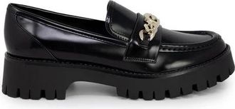 Guess Zwarte Platte Polyethyleen Lage Schoenen - Dames - Loafers - Zwart - 37 EU - Schoenen