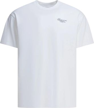 Givenchy T-shirt van katoen met Stamp-print - Heren - T-shirts - Wit - M - Katoen - Tops
