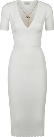 Elisabetta Franchi Mujer, Vestidos, Blanco, Talla: L