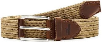 Johnnie-O Farley Mens Belts Khaki : 2XL, Cotton/Suede