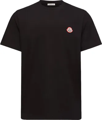 Moncler Moncler Logo Cotton Jersey T-shirt, Men, Black, Size: 3xl