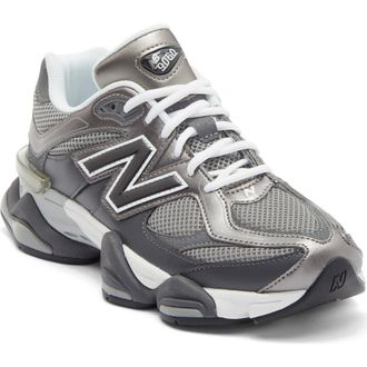 New Balance Gender Inclusive 9060 Sneaker in Magnet/Faded Black at Nordstrom, Size 14.5 Womens