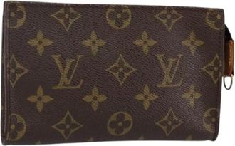 Louis Vuitton Pre-owned Clutches, female, Brown, Size: ONE SIZE Pre-owned Canvas Pouch