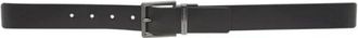 A|X Armani Exchange Leren riem met rechthoekige gesp - Heren - Riemen - Bruin - 2XS - Leer - Accessoires