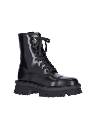 Ferragamo Womens Boots Black Pelle