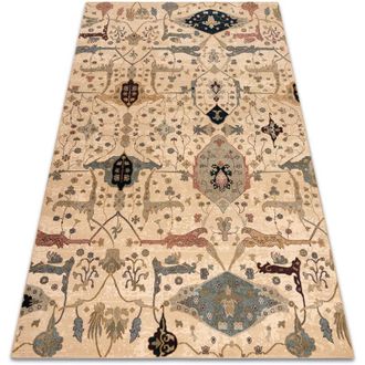 RugsX Rugsx - Alfombra De Lana Polonia Persej Oriental Crema Beige 170x235 Cm