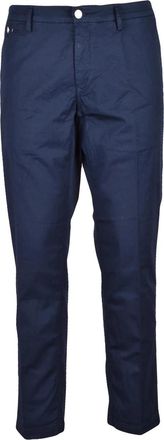 Replay Slim Fit Cotton Blend Trousers with Subtle Stretch