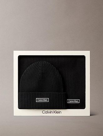 Calvin Klein Cadeauset Met Katoenen Sjaal En Muts