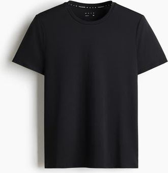 H&M Mesh Sports T-shirt With Drymove in Black at Nordstrom, Size Xx-Large