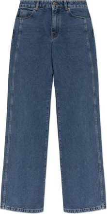 Balmain Straight-leg Jeans - Dames - Regular Fit Jeans - Blauw - XS - Katoen - Jeans