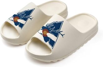 Generic Colorado Deer White Mountains Slides for Women Men Soft Thick Bottom Coconut Slippers Sandals for Bathroom Beach