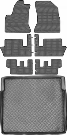 OEM Juego De Alfombrillas De Goma Para Coche Y Maletero Para Citoren C4 Grand Picasso I (2006-2013)