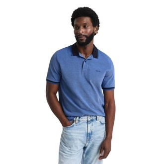 GANT Heren Katoenen Polo Shirt (Blauw)