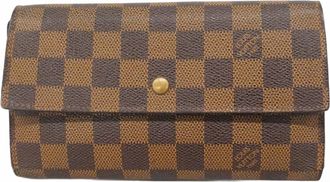 Louis Vuitton Ebene Long Wallet (Tri-Fold) (Pre-Owned)