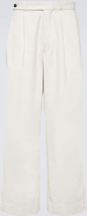 Bode Skunk Tail cotton wide-leg pants
